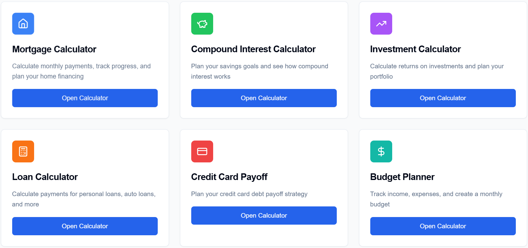 Financial Calculator – app gallery screenshot